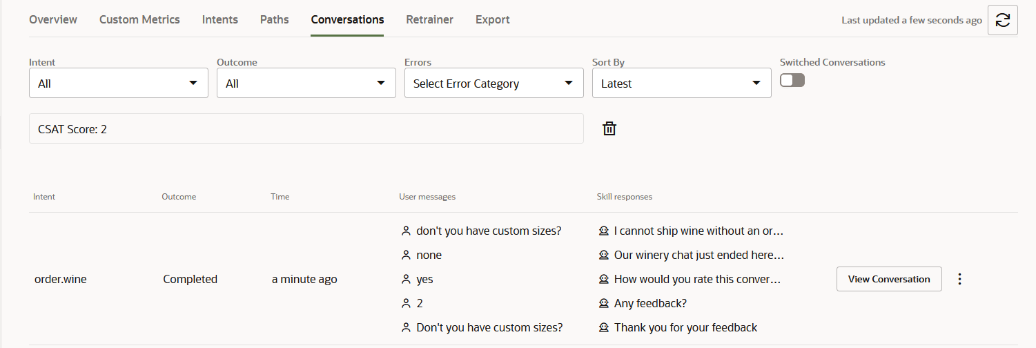 Beschreibung von Conversation-report-user-feedback.png folgt