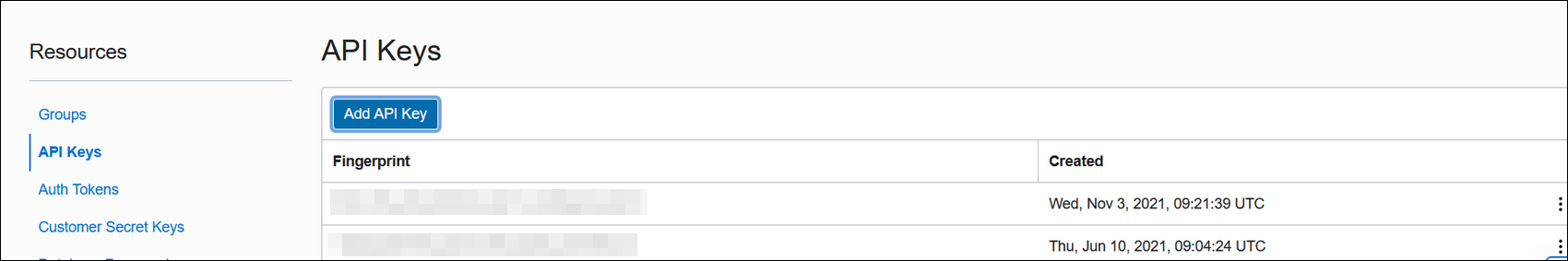 Grafik zeigt API-Schlüssel