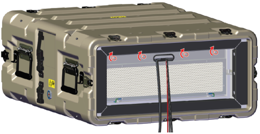 Spannschrauben der hinteren EMI-Filterbaugruppe