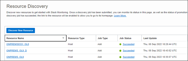 Seite "Ressource Discovery" Seite "Ressource Discovery"