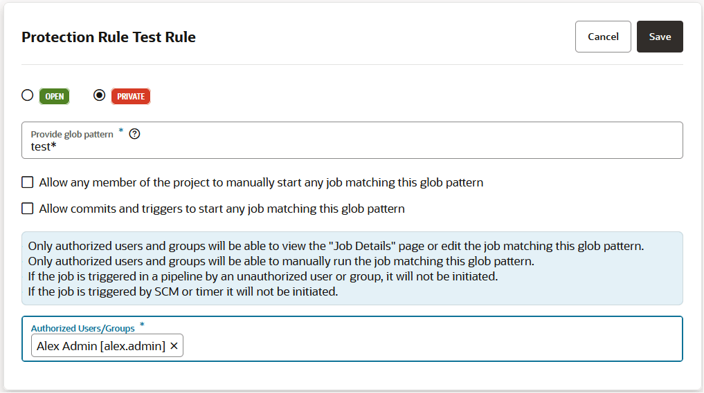 Beschreibung von job-protection-rule-authorized-user.png folgt