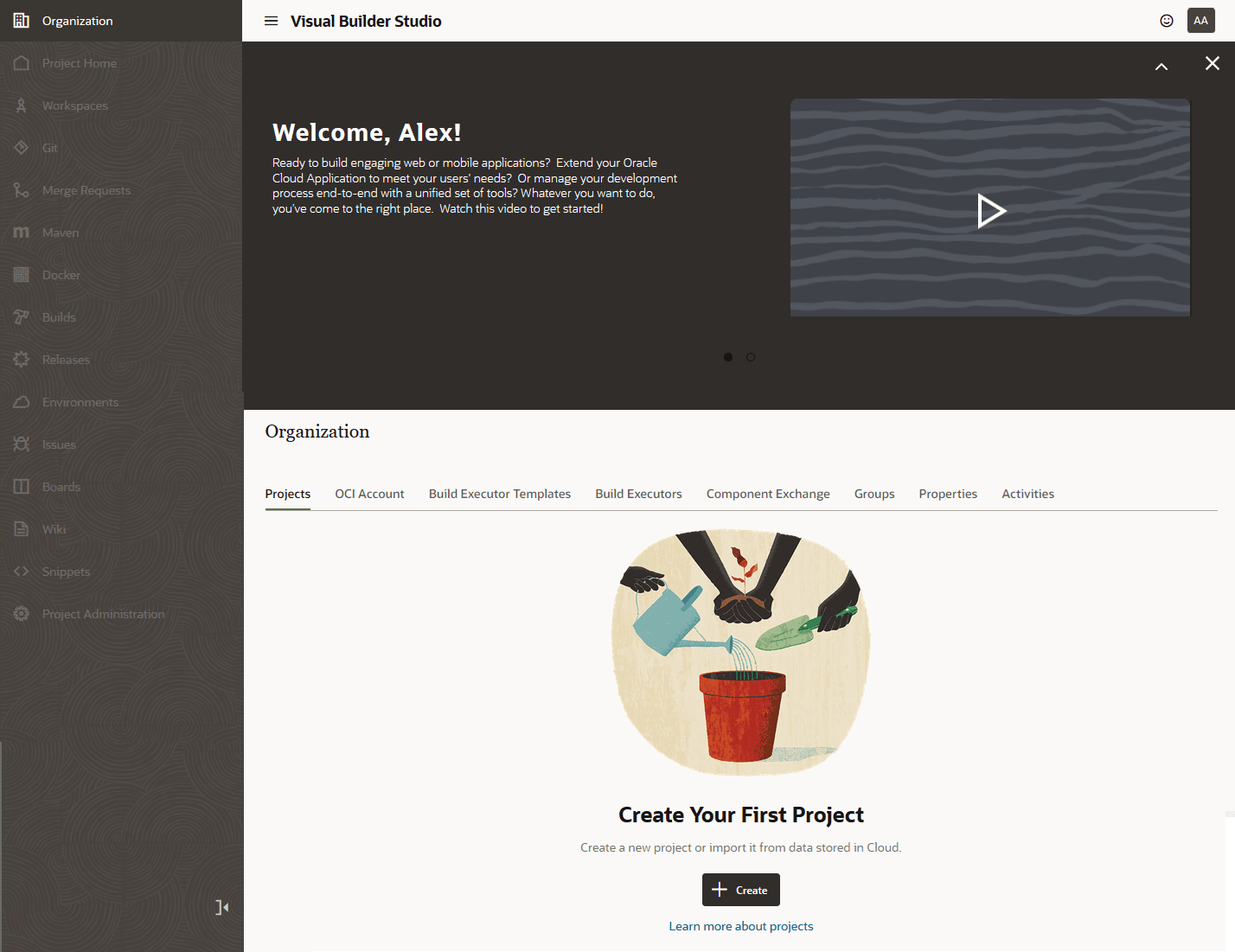 Beschreibung von organization-page-firstaccess.png folgt