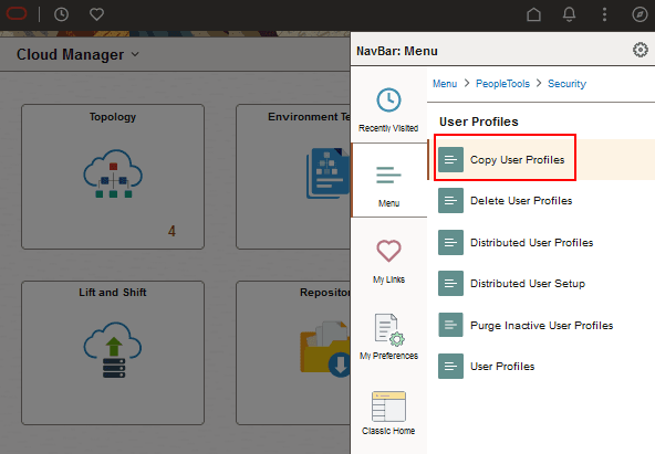 NavBar Benutzerprofile kopieren