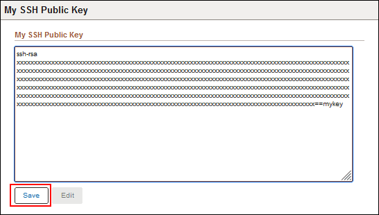 Mein SSH-Public Key (Seite)