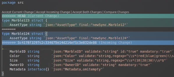 Synchronisierungskonflikt, der im Editor angezeigt wird