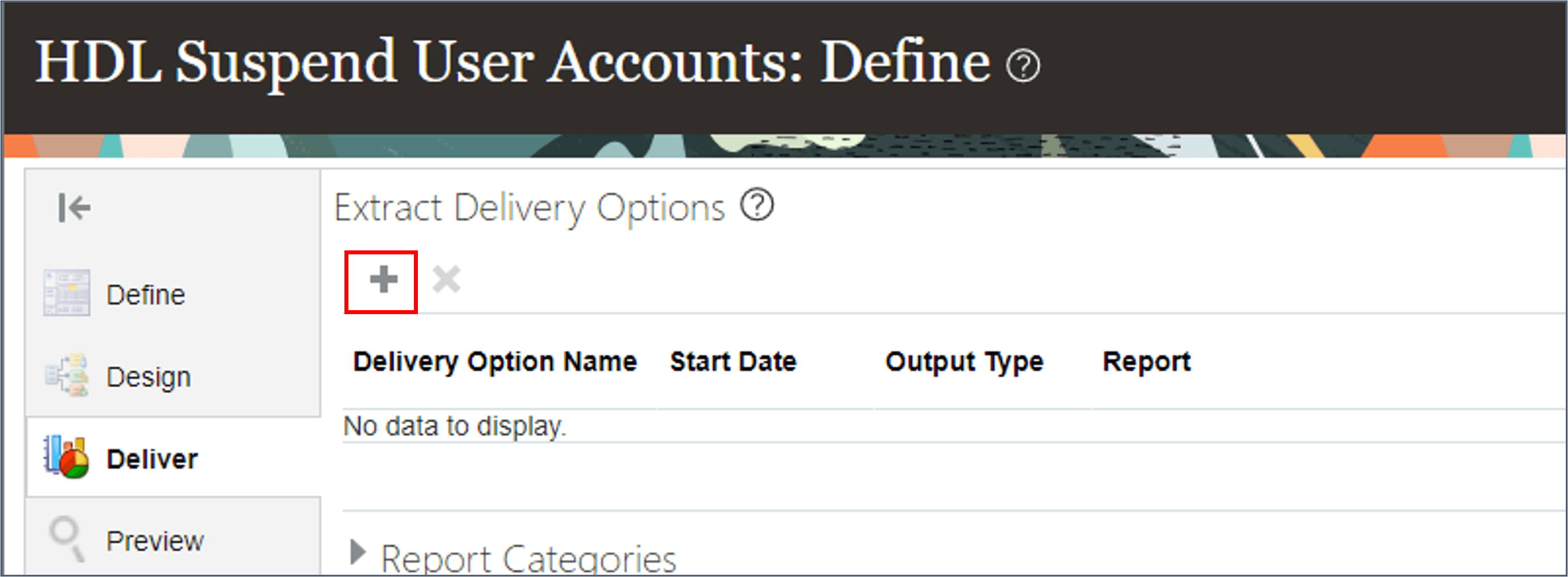 Klicken Sie auf das Pluszeichen, um eine Bereitstellungsoption hinzuzufügen.