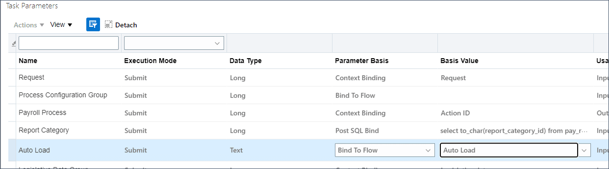 Basiswert auf "Automatisch laden" setzen
