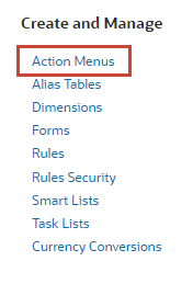 Aktionsmenü