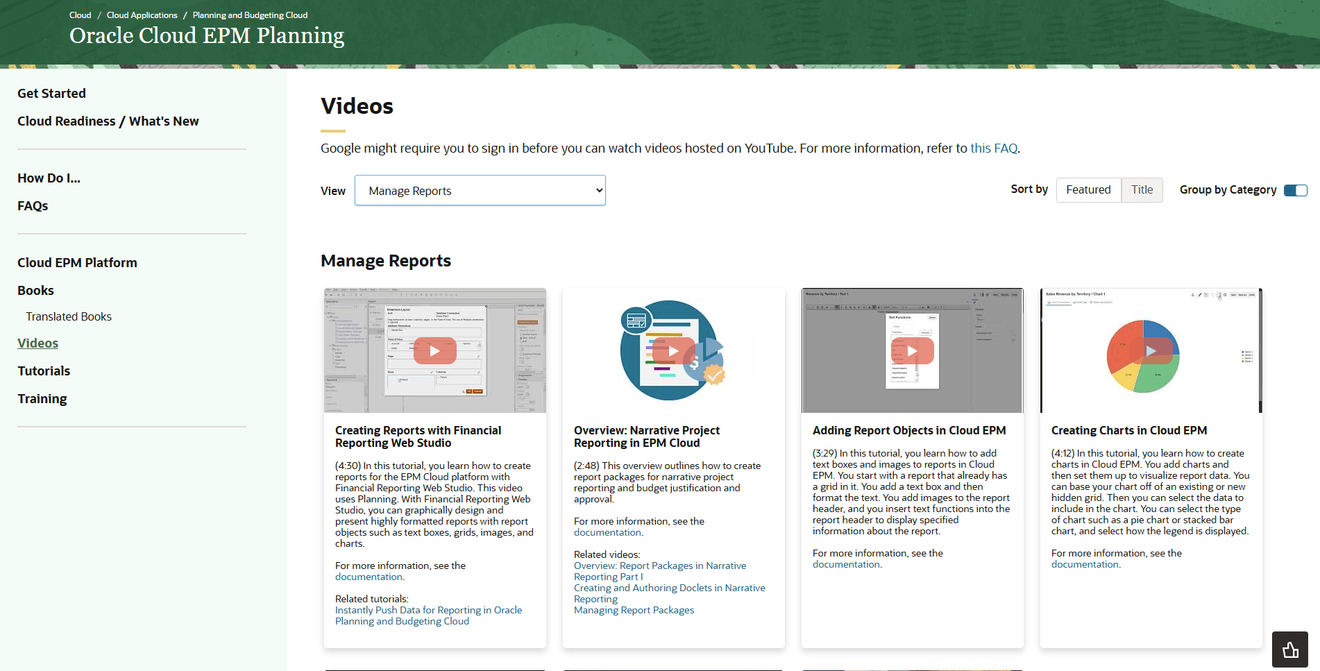 Reporting in der neuen Cloud EPM-Plattform