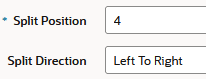Teilungsposition 4, von links nach rechts