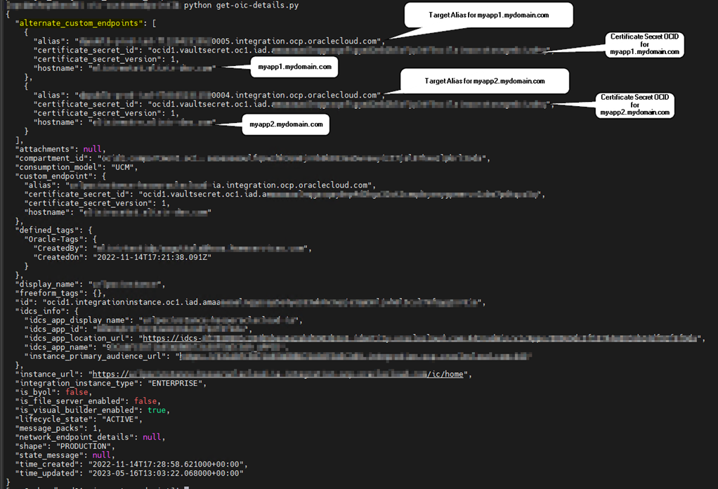 vbcs benutzerdefinierter Alias
