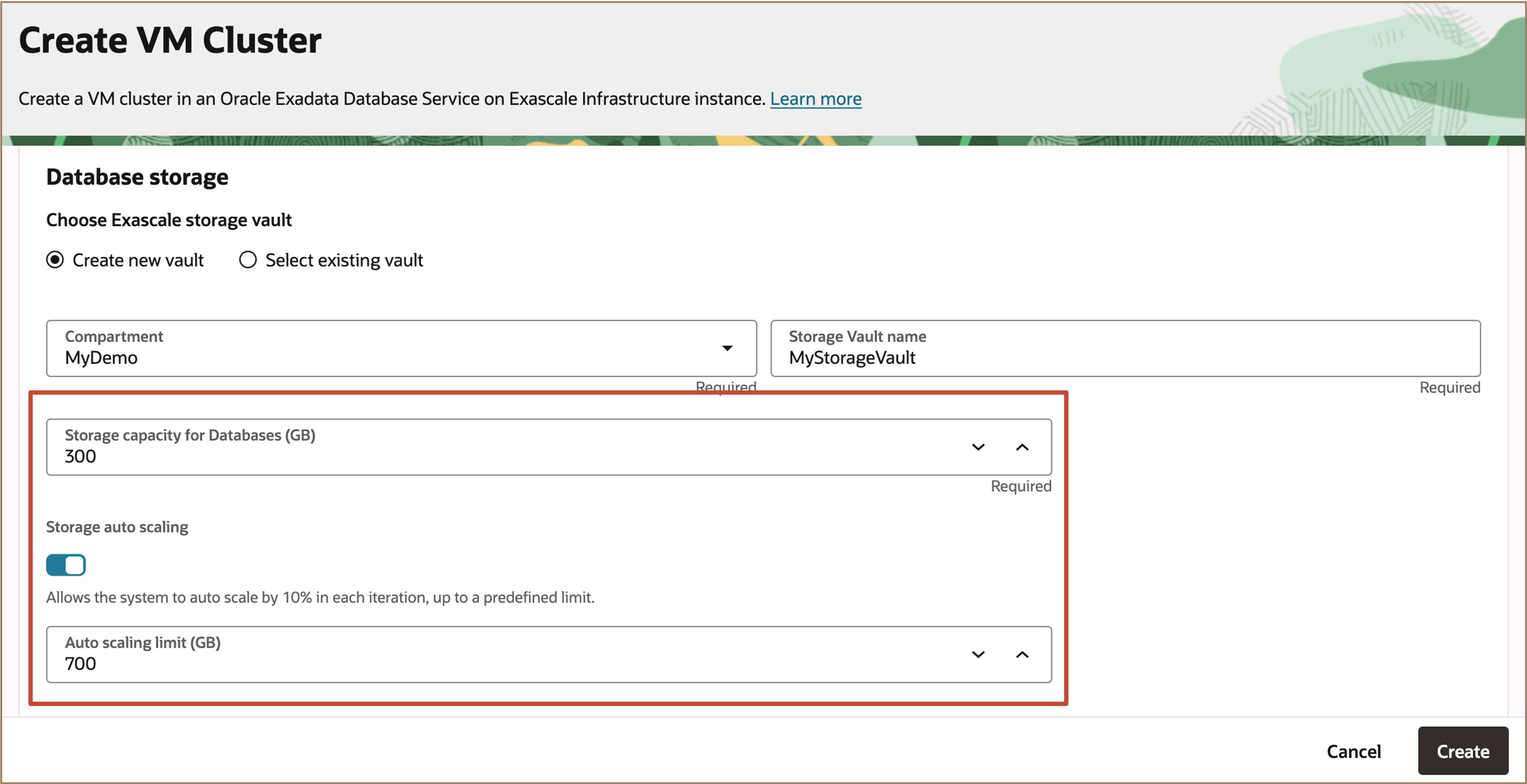 Bild mit automatischer Speicherskalierung