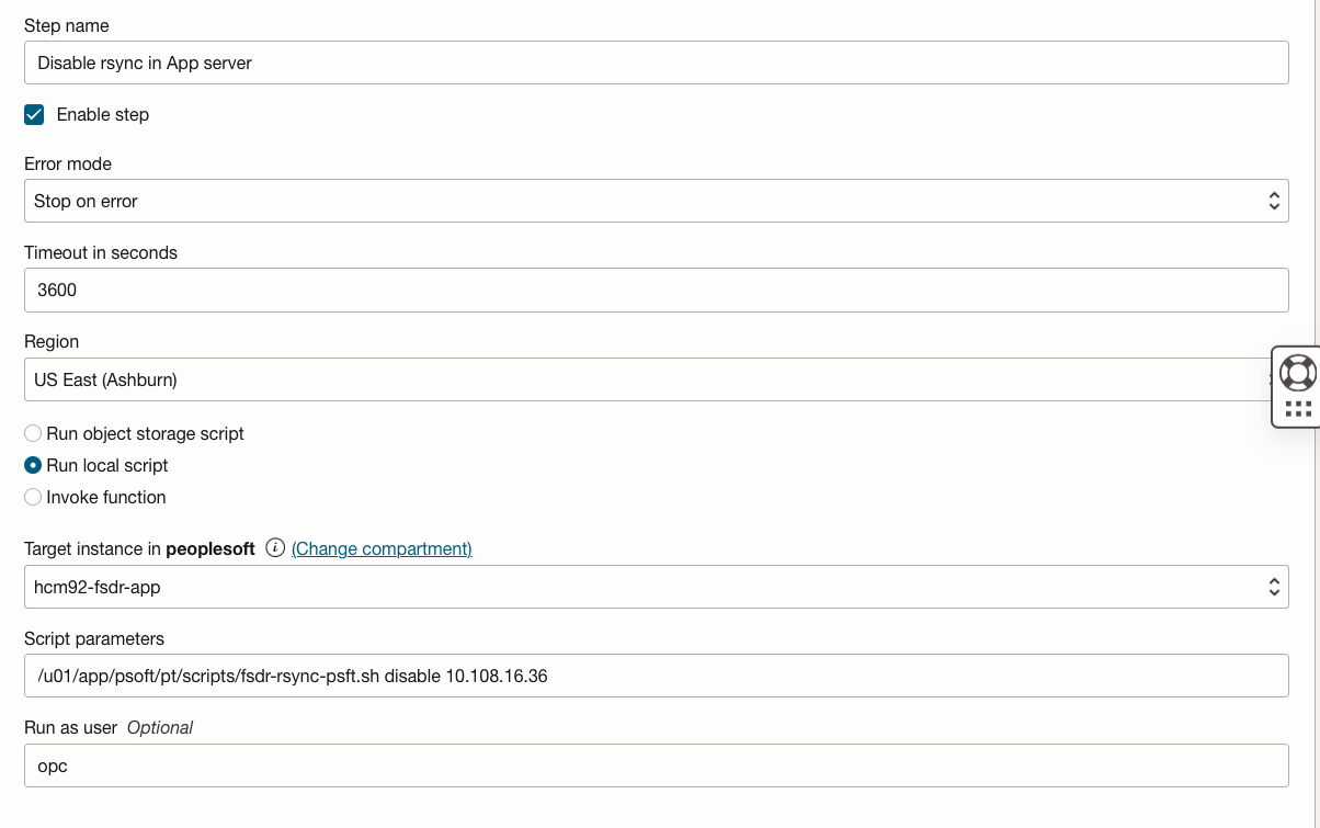 rsync im App-Server deaktivieren