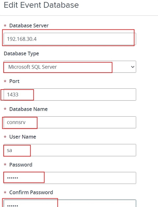 Ereignisdatenbank mit Microsoft SQL Server