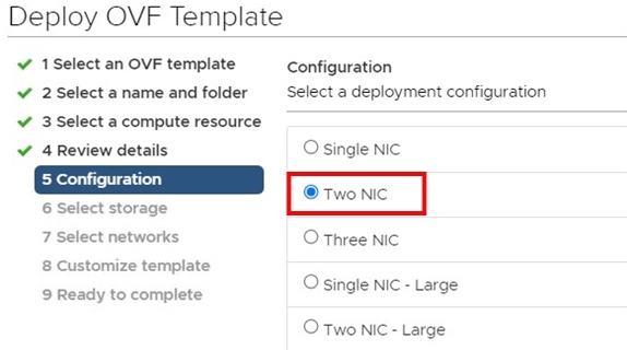 Zwei NICs bereitstellen