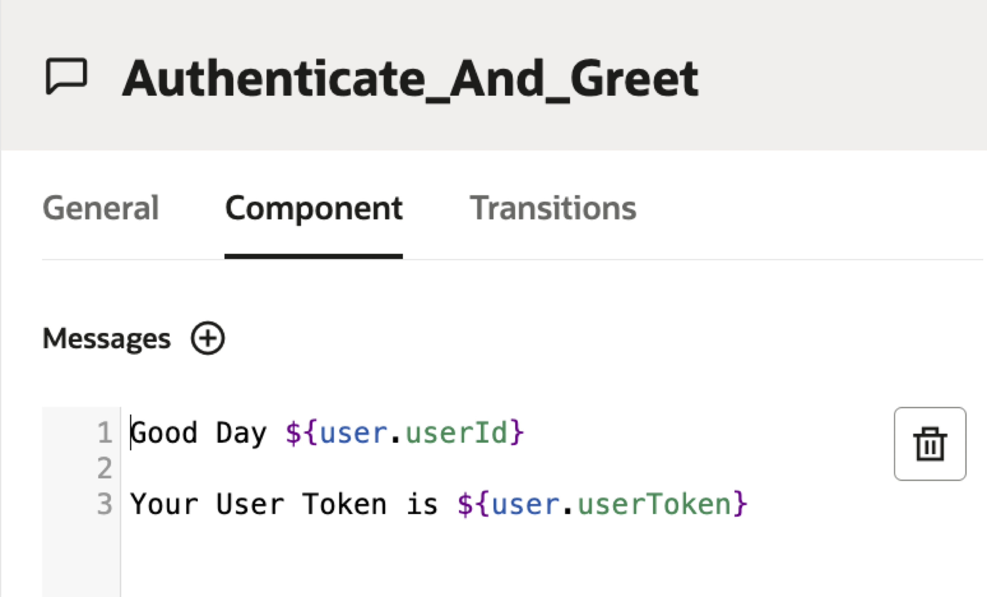 Diagramm für authentifizierten Benutzercode