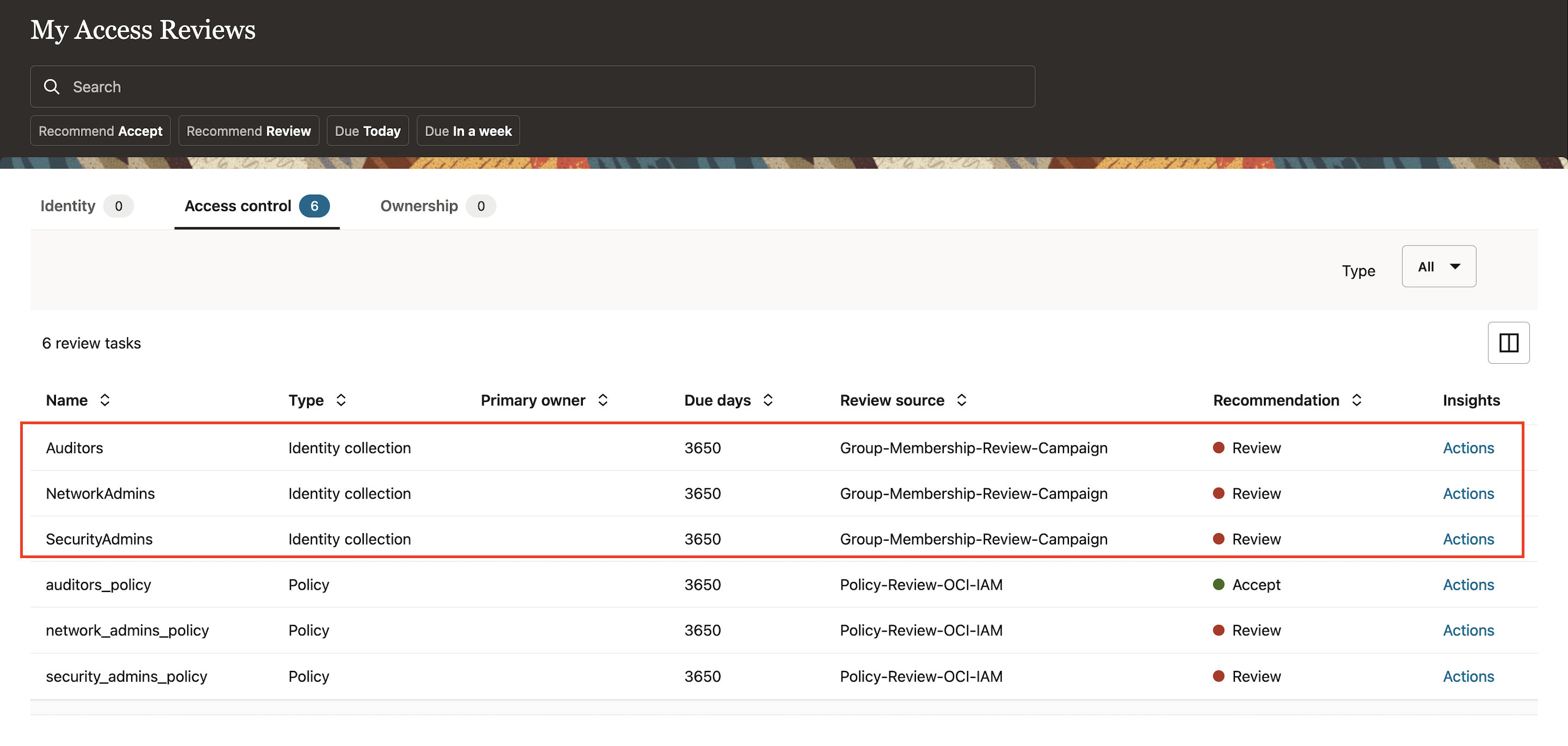 Access Governance-Homepage