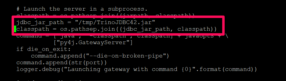 python-Konfiguration aktualisieren