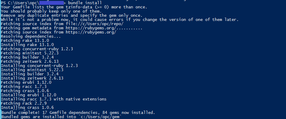 Bundle-Installation