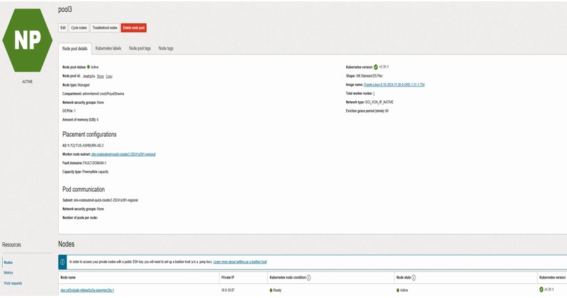 Nodepool für Kapazitätsreservierung erfolgreich in präemptiven Nodepool geändert