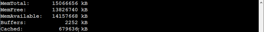 Meminfo-Ausgabe