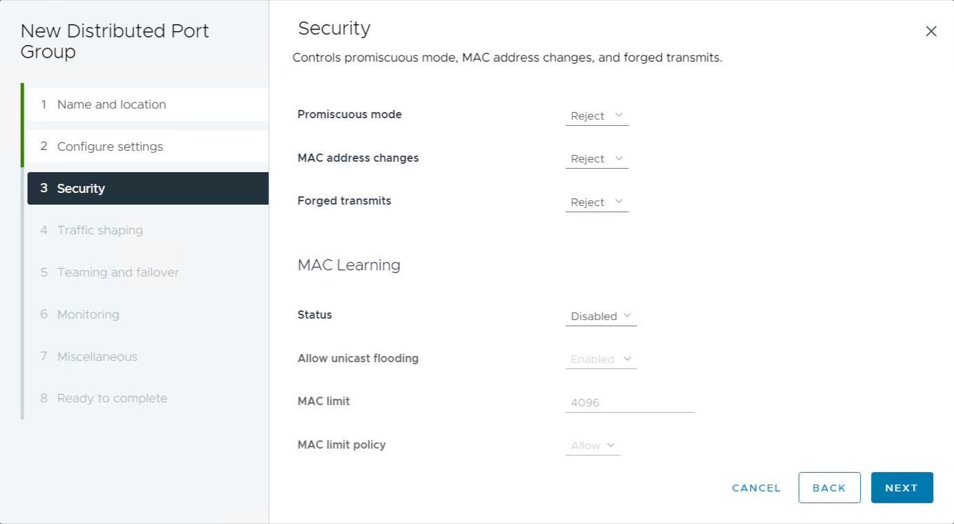 vDS - Bereitsteller-DPG-Sicherheit erstellen