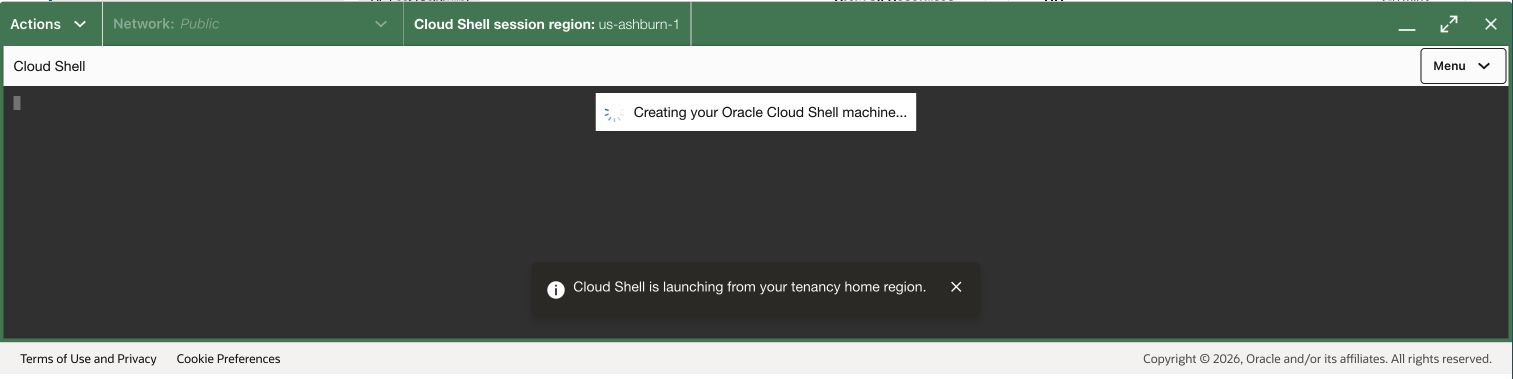 Home region launch