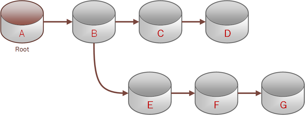 This diagram shows a clone tree.