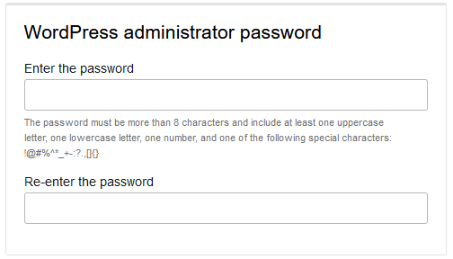 This image shows a variable rendered as a password that requires confirmation.