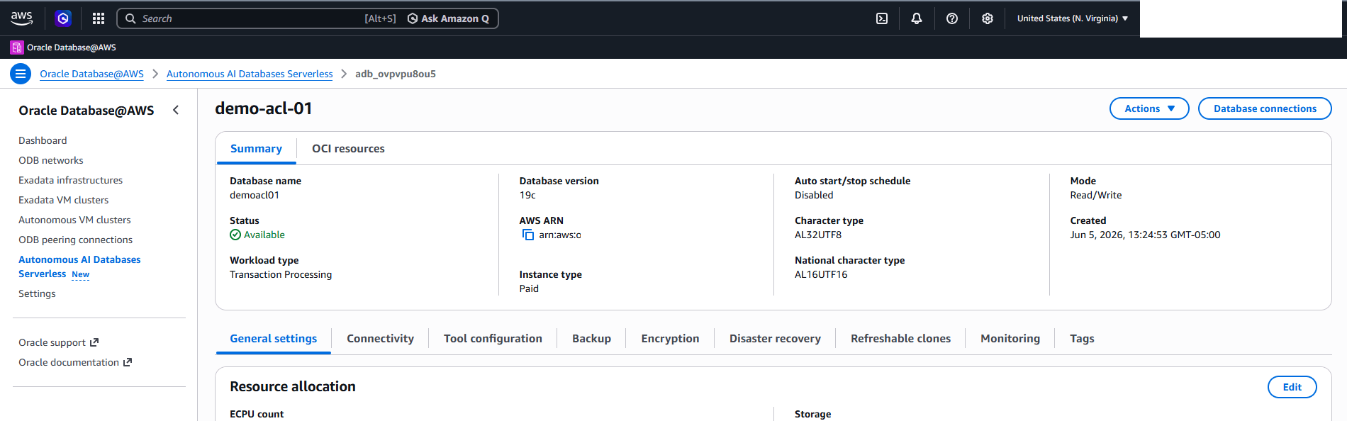 This screenshot shows how to navigate to the database connections. This screenshot shows how to navigate to the database connections.
