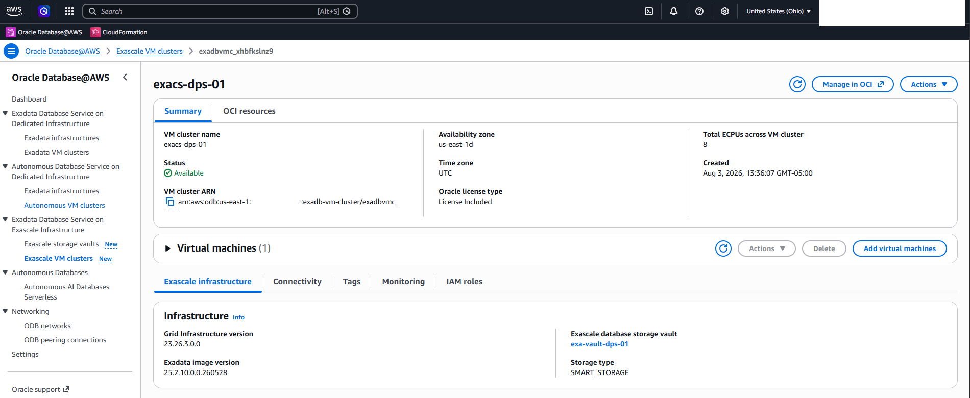 This screenshot show how to navigate to the OCI Console. This screenshot show how to navigate to the OCI Console.
