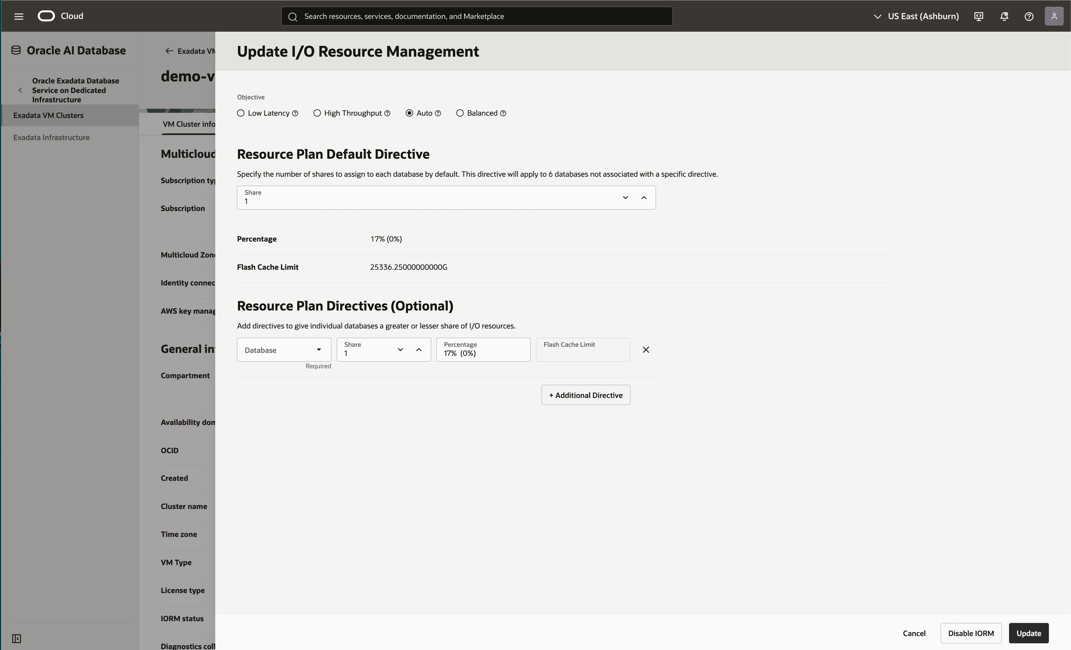 This screenshot shows how to change the I/O resource. This screenshot shows how to change the I/O resource.