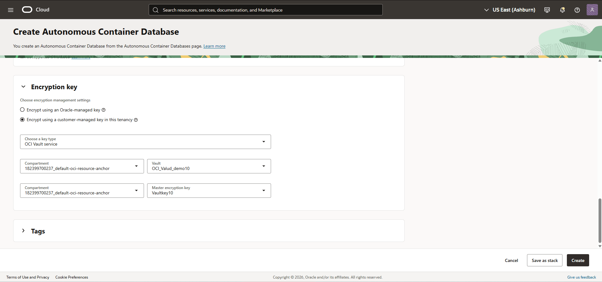 This screenshot shows how to create database.