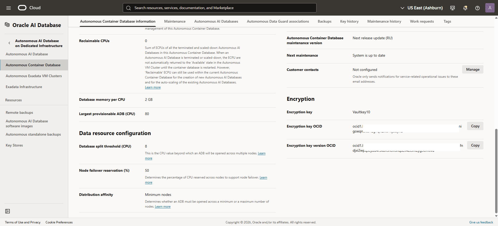 This screenshot shows how to verify the encryption method.