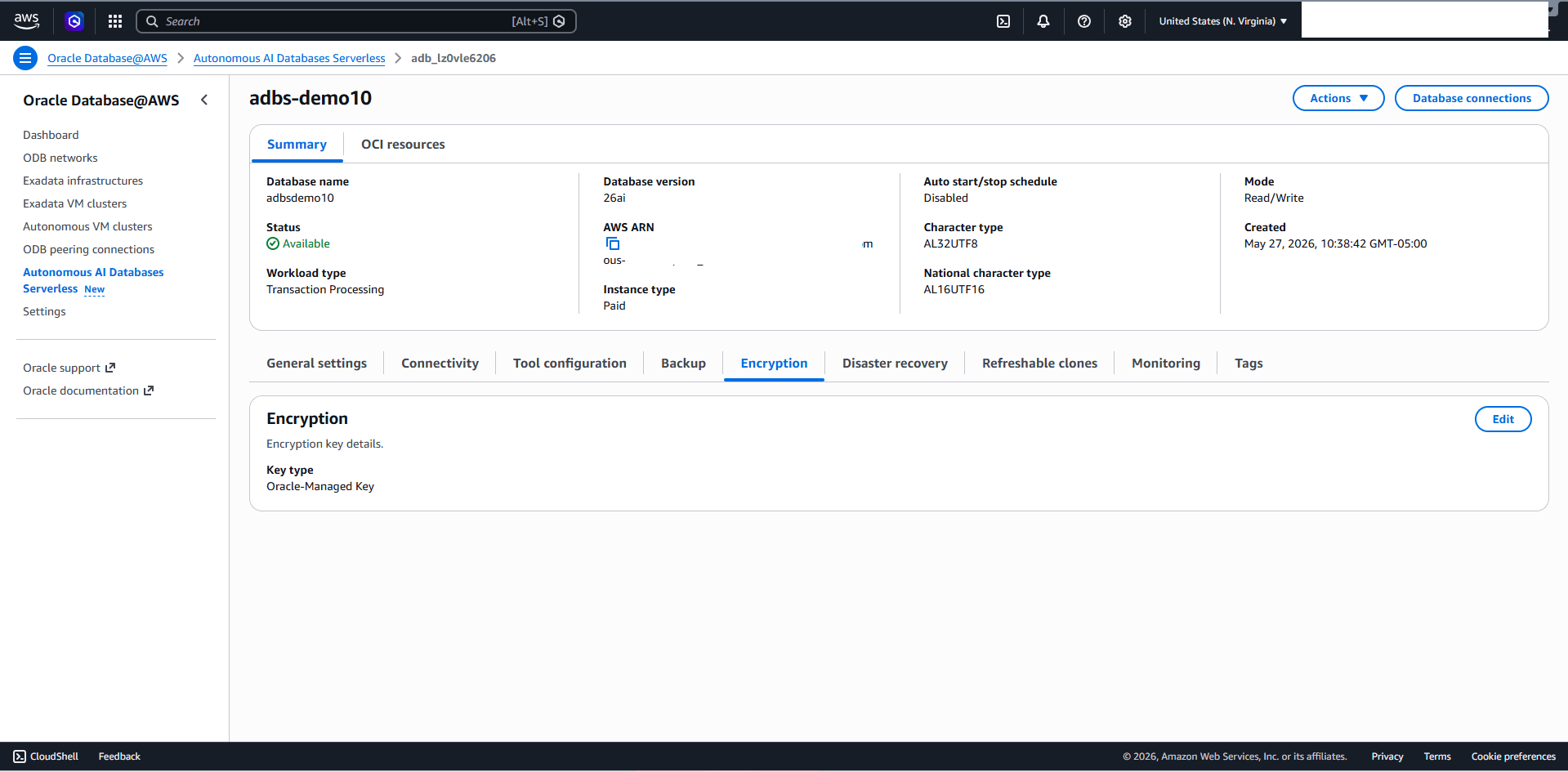 This screenshot shows how to verify encryption details. This screenshot shows how to verify encryption details.
