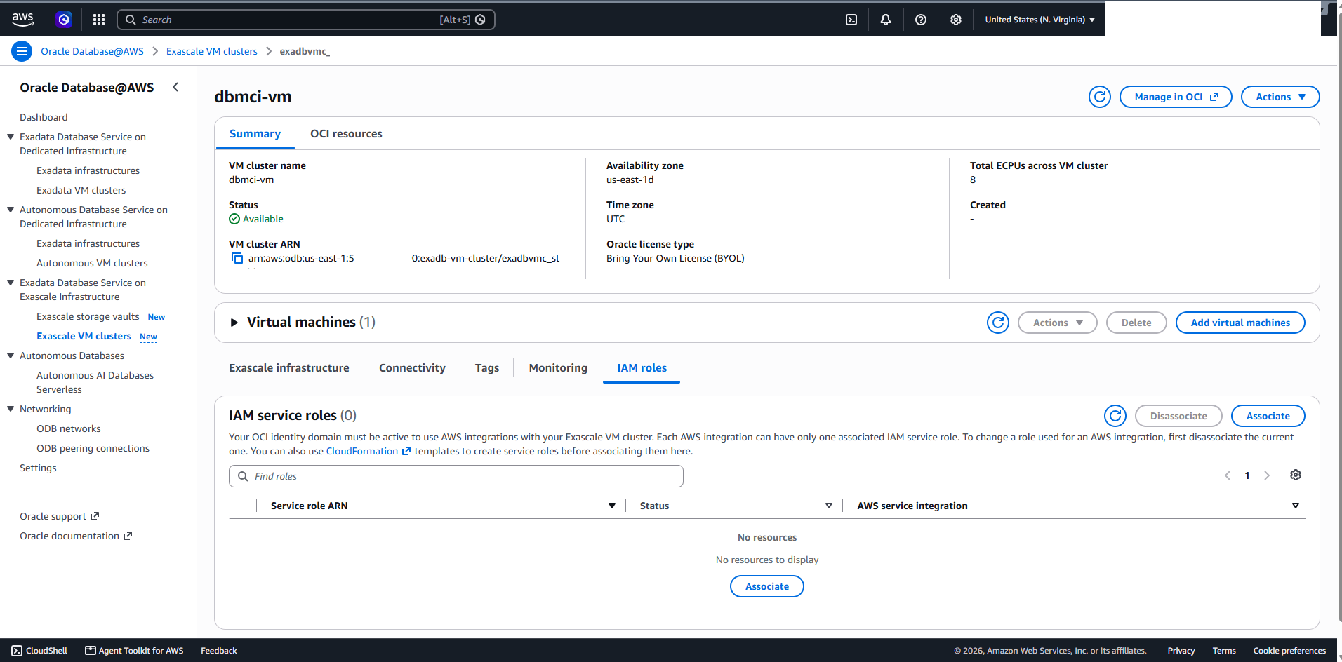 This screenshot shows how to navigate to CloudFormation.
