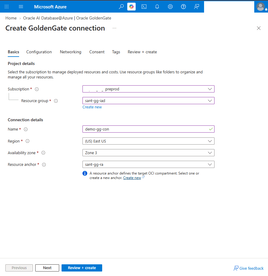 This screenshot shows how to create a connection.