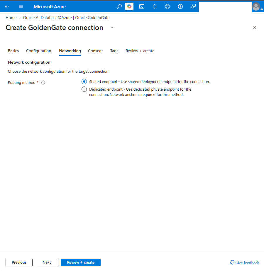 This screenshot shows how to create a connection.