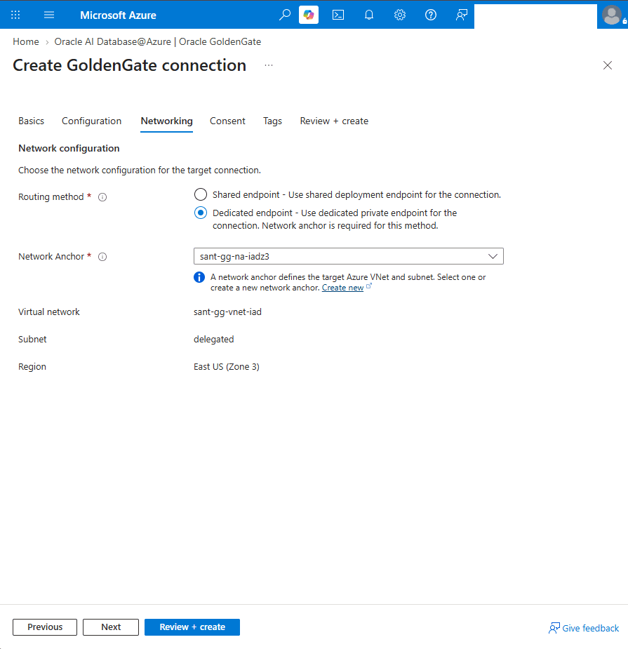 This screenshot shows how to create a connection.