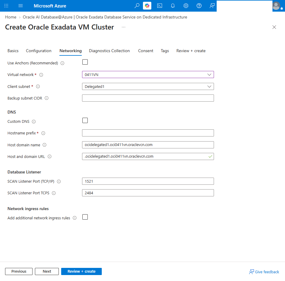 This screenshot shows the steps for creating an Exadata VM Cluster. This screenshot shows the steps for creating an Exadata VM Cluster.