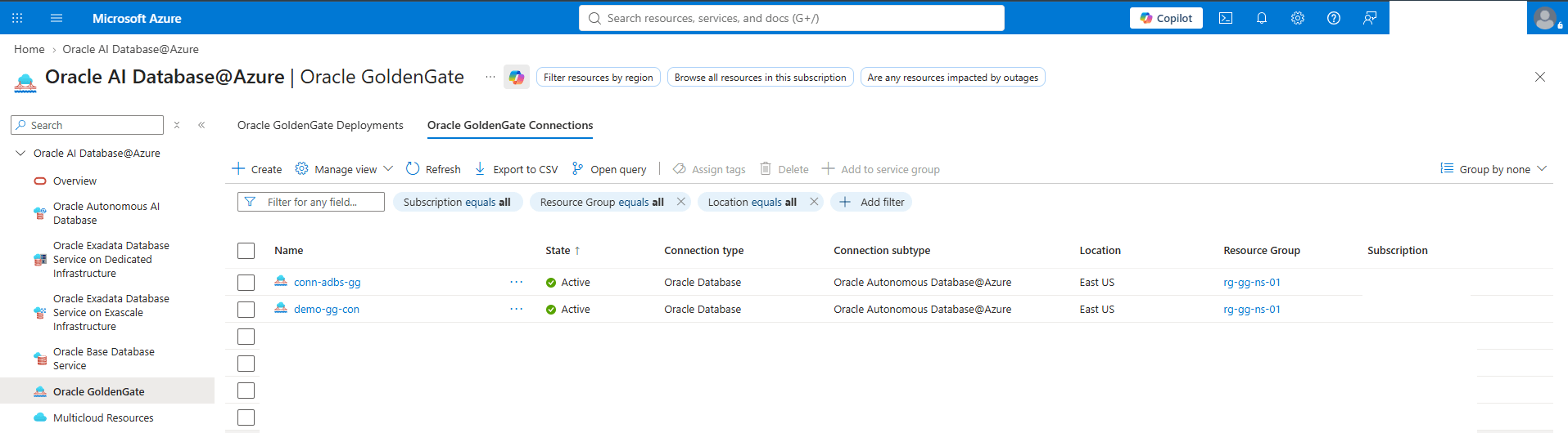 This screenshot shows how to create a connection.
