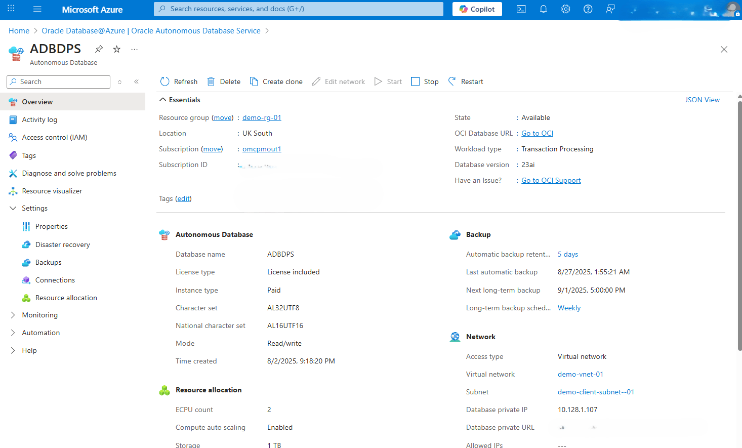 This screenshot shows how to perform disaster recovery. This screenshot shows how to perform disaster recovery.