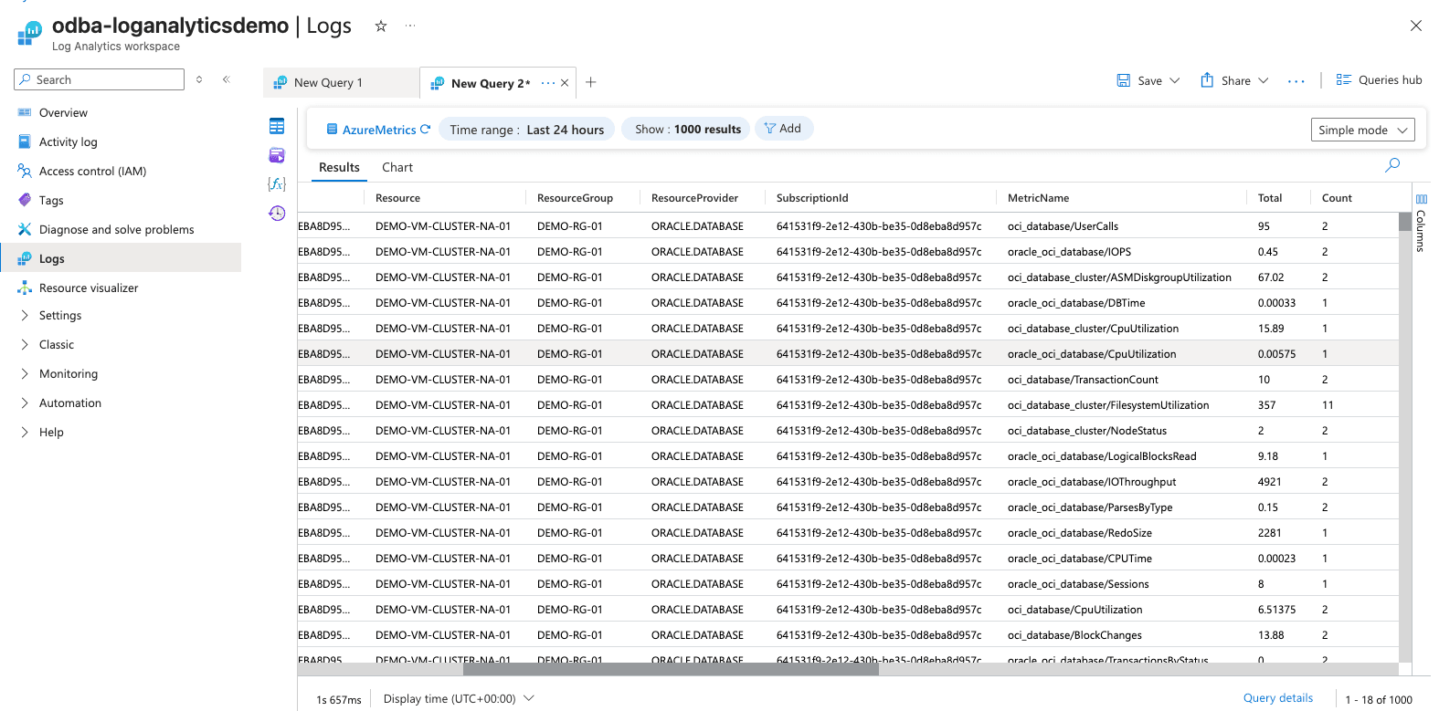 This screenshot shows how to monitor logs. This screenshot shows how to monitor logs.