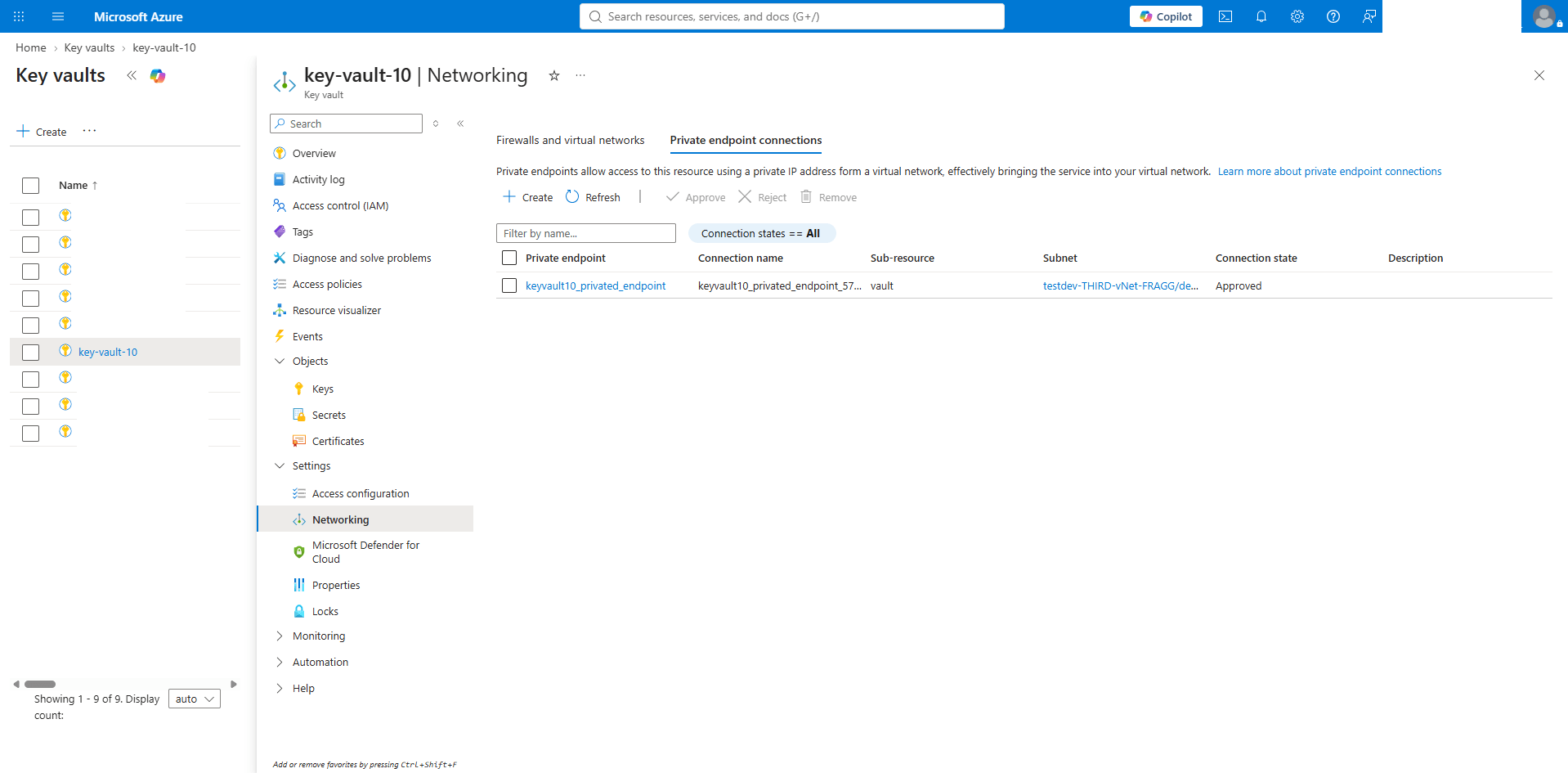 This screenshot shows how to obtain AKV DNS zones information. This screenshot shows how to obtain AKV DNS zones information.
