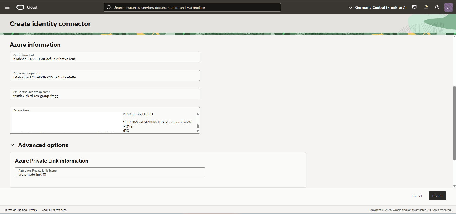 This screenshot shows how to create OCI Private Zone. This screenshot shows how to create OCI Private Zone.