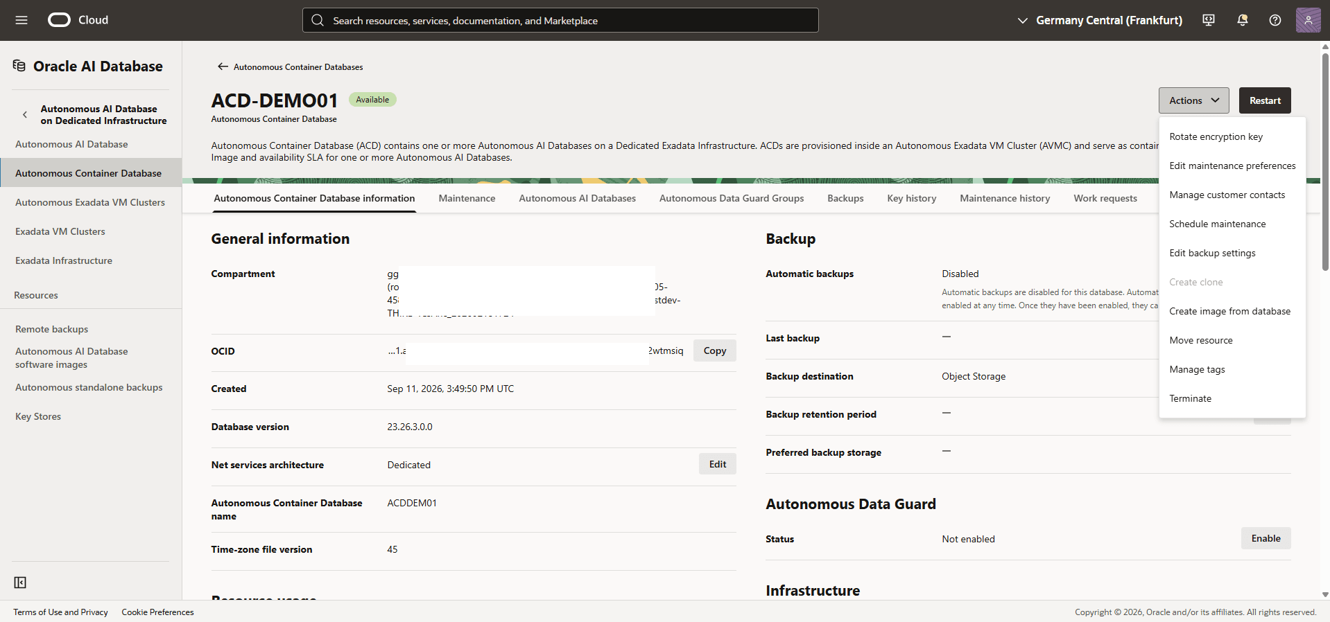 This screenshot shows how to rotate the encryption key. This screenshot shows how to rotate the encryption key.