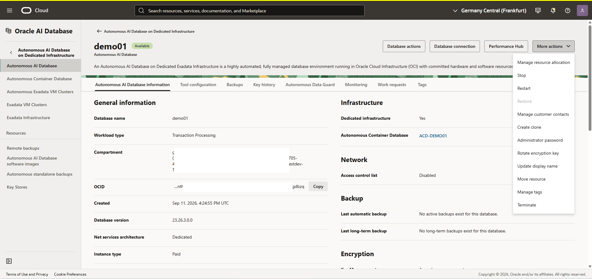This screenshot shows how to rotate the encryption key. This screenshot shows how to rotate the encryption key.