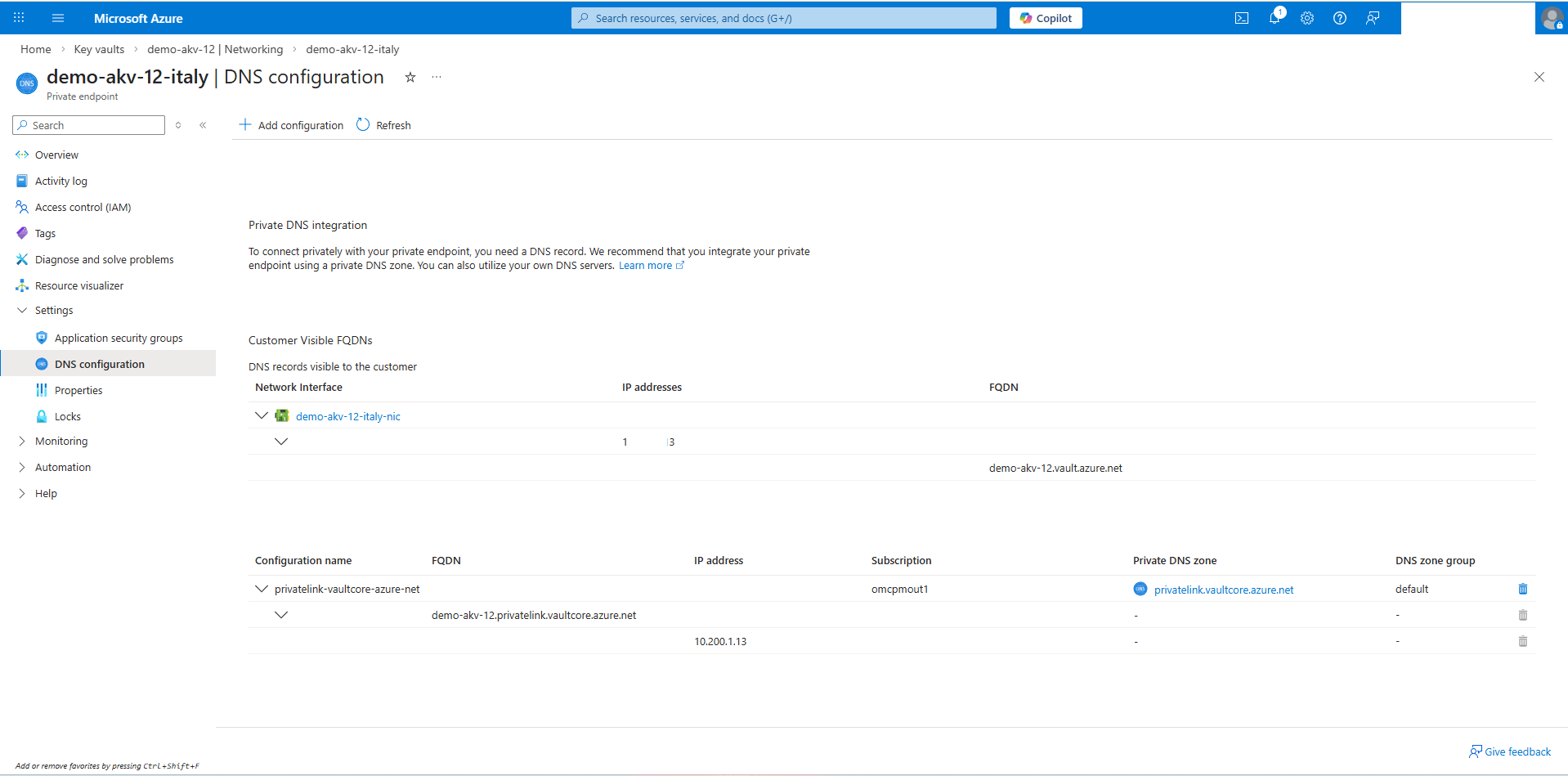 This screenshot shows how to obtain DNS information.