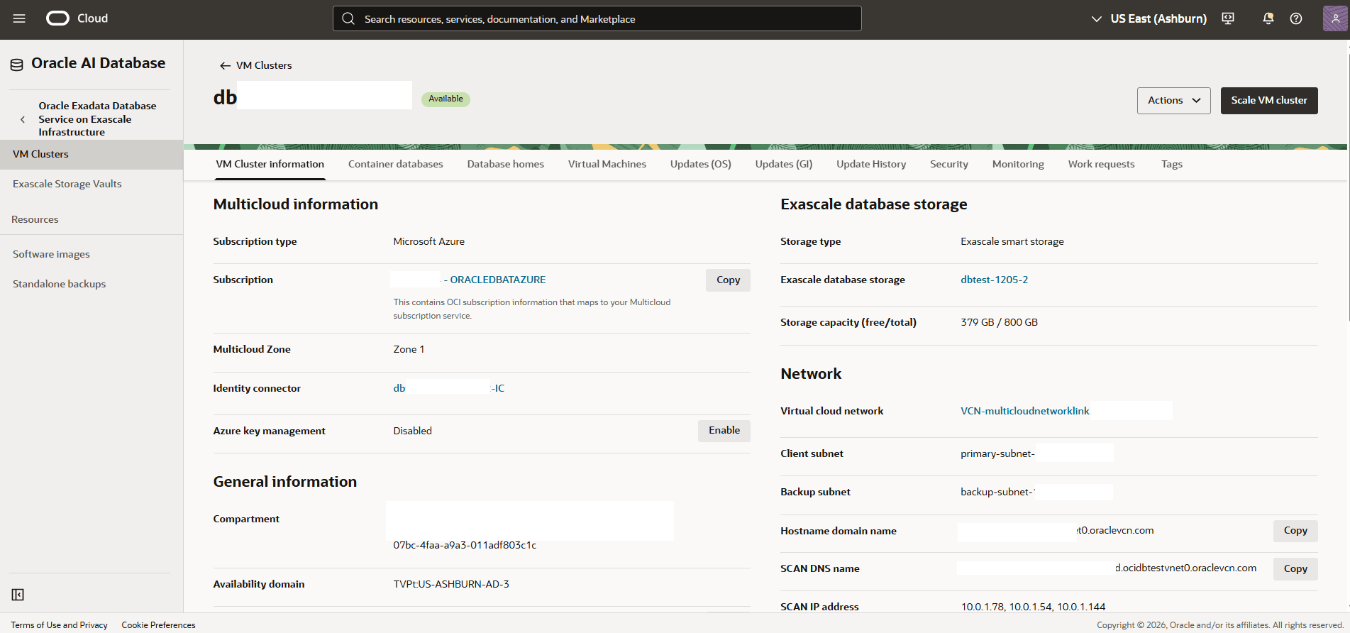 This screenshot show how to enable the Azure key management.
