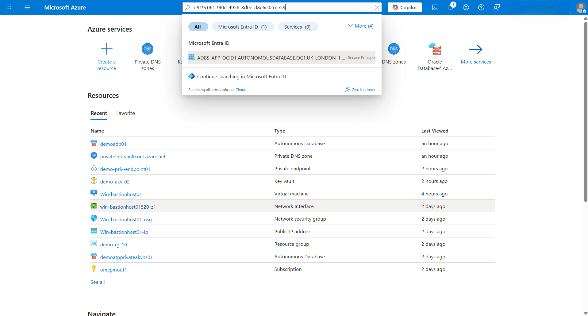 This screenshot shows how to obtain Microsoft Entra ID.